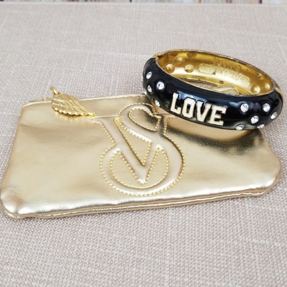 PINK Victoria's Secret Accessories - PINK VS bracelet and change purse set gold